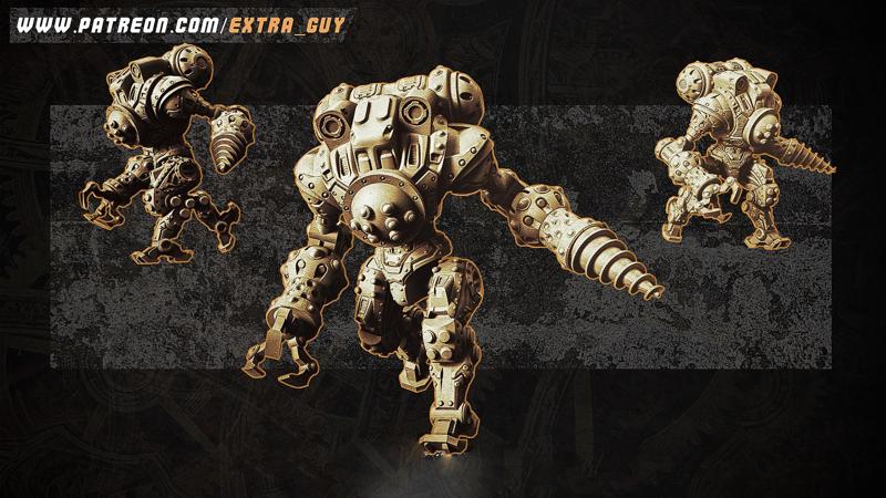 Steampunk Big Daddy 40mm and 60mm