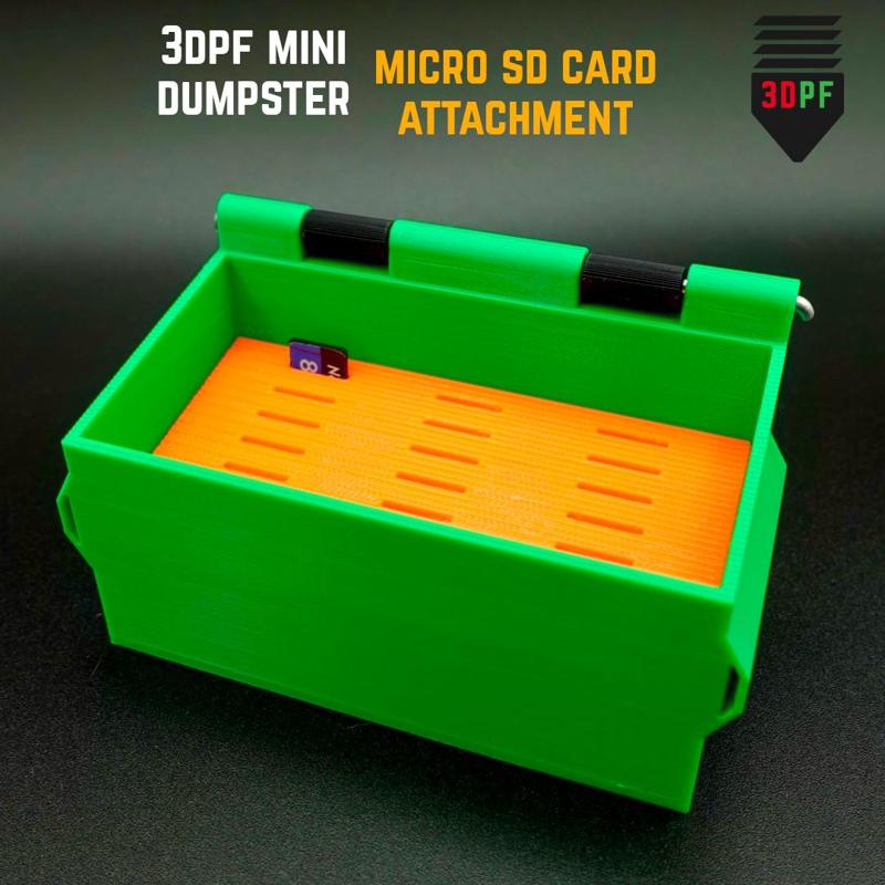 Micro SD Card Holder (Mini Dumpster)