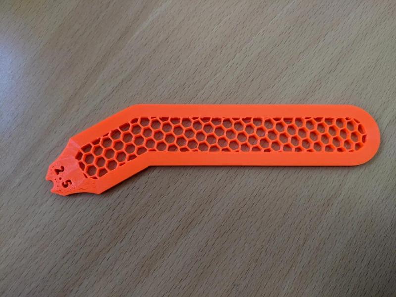 Jauge rayon 2.5 mm avec grand manche   