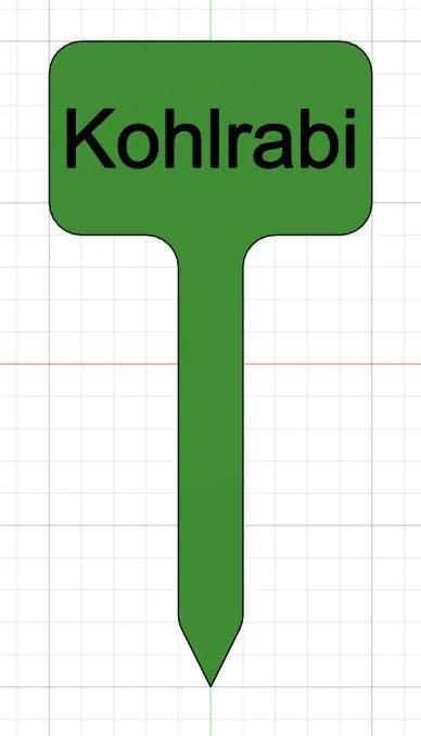 Schilder für Gartenpflanzen   