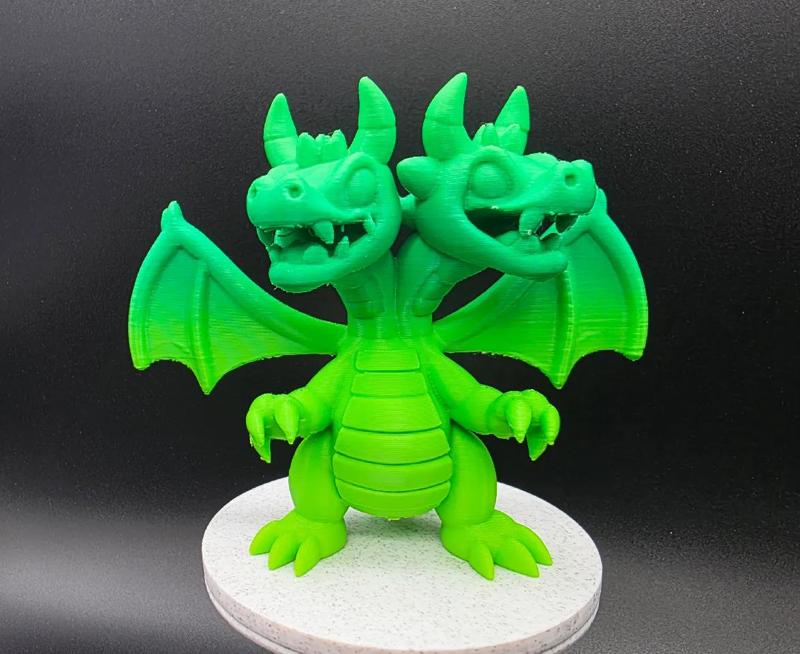 2 Headed Cartoon Dragon   