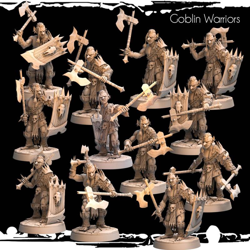 Goblin Warriors - 12 poses - Army of Darkness: Greenskins