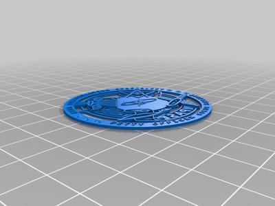 My Clear Cut Challenge Coin (work in progress)