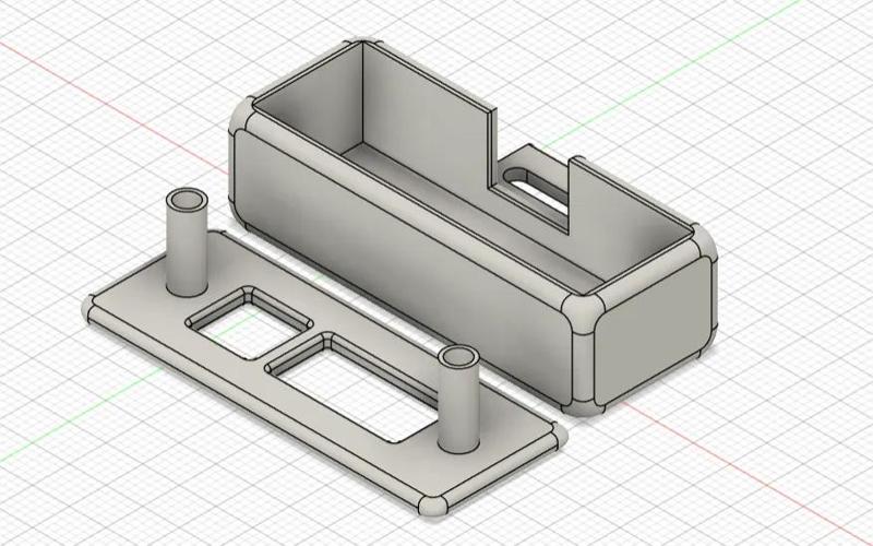 Housing for GP2Y0A21YK0F sensor (SHARP)   