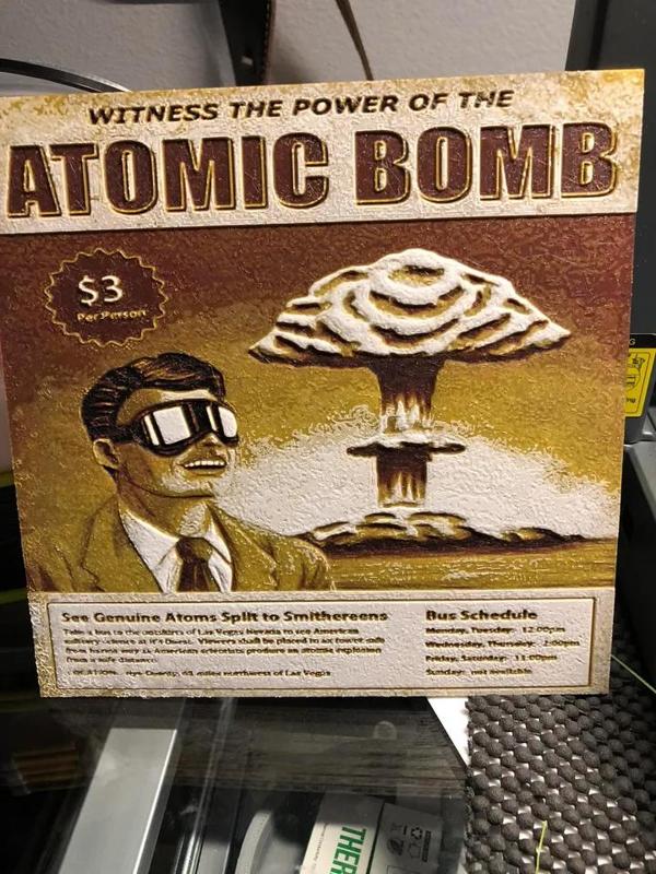 Atomic Bomb Viewing Advertisement (Hueforge)   