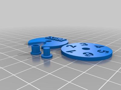 Museum Boardgame: Negative Press Dial Counter