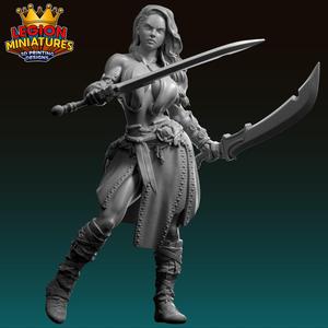 Thyra barbarian warrior presupported 75mm