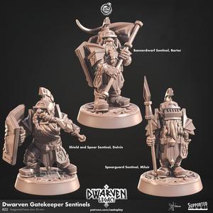 Dwarven Gatekeeper Sentinels (Pre-Supported) | Cast n Play