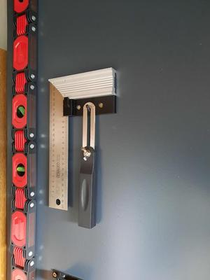 Steel square holder