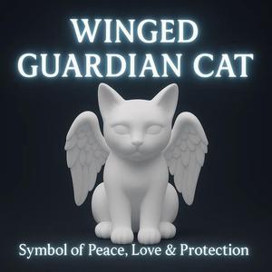 Winged Guardian Cat   