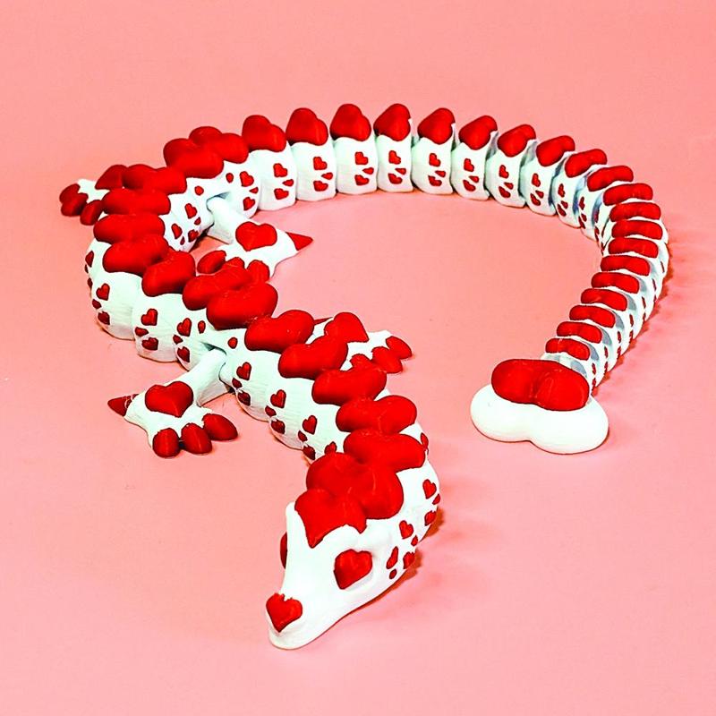 Articulated Valentines Hearts Dragon