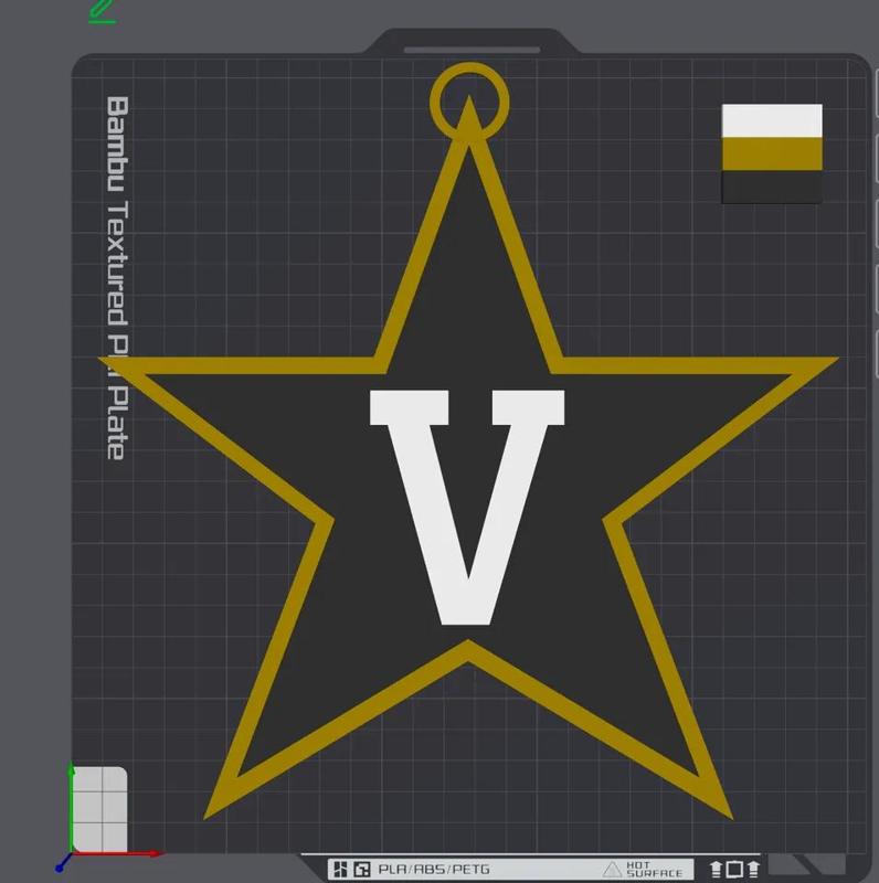 Vanderbilt Commodores Oversized Necklace Alternate Logo   