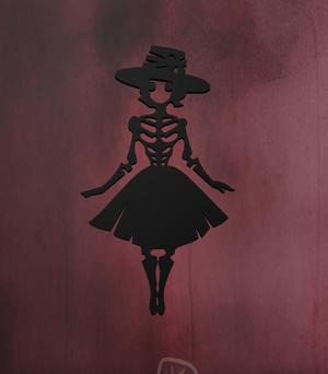 Skeleton Girl Wall Art