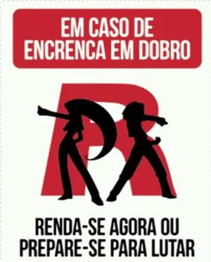 Wall Plate " Em caso de encrenca"   