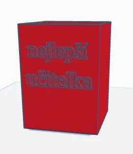 Pencil holder-nejlepší učitelka   