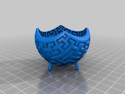Stereographic projection of  Hilbert curve