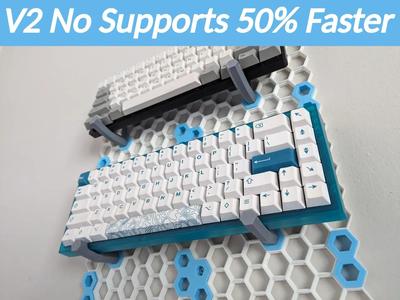 Honeycomb Wall Keyboard Holder   