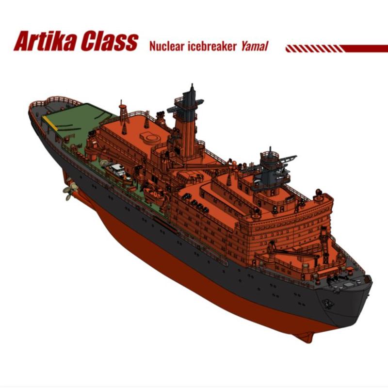 Ship Model Yamal nuclear icebreaker, Artika Class