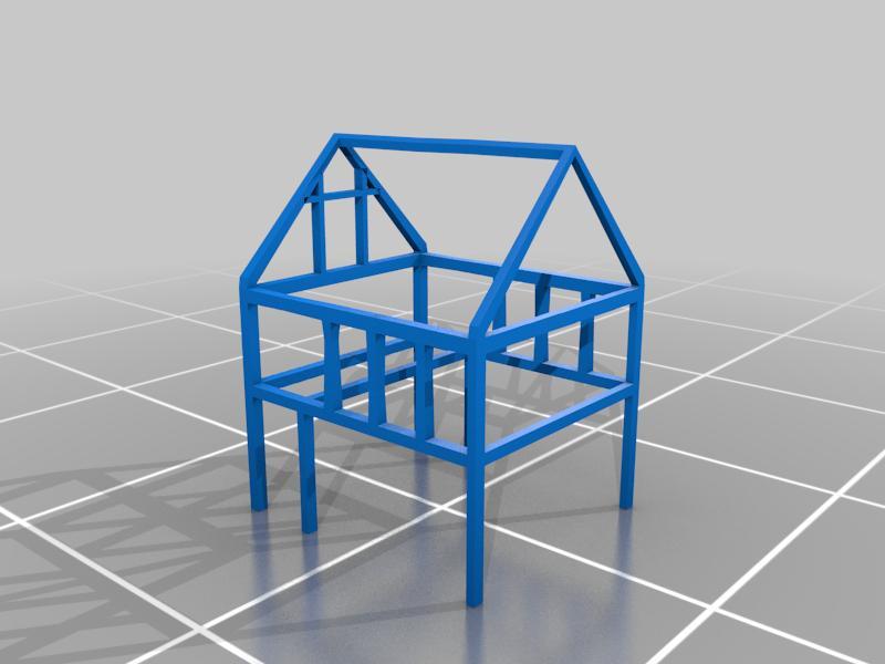 wooden_house_frame.stl