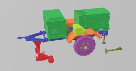 AN/MJQ-37  generator trailer in 35th scale