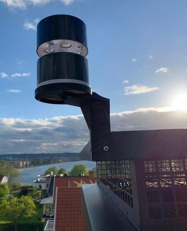 Netatmo wind/rain sensor chimney corner mount