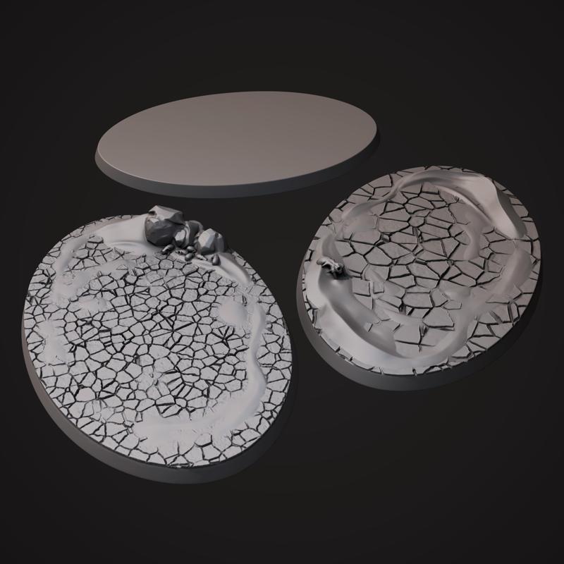 Base 105x70mm ~ Base/Cracked Desert