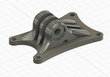 GoPro mount for Lumenier QAV-S JohnnyFPV Special Edition 5" FPV Freestyle Drone Airframe
