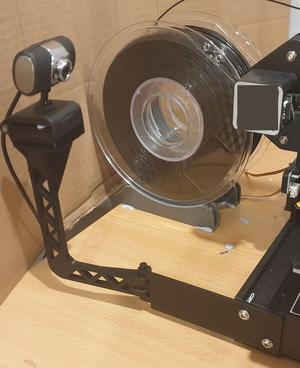 Longer base for aallensd's Ender 3 Webcam Mount
