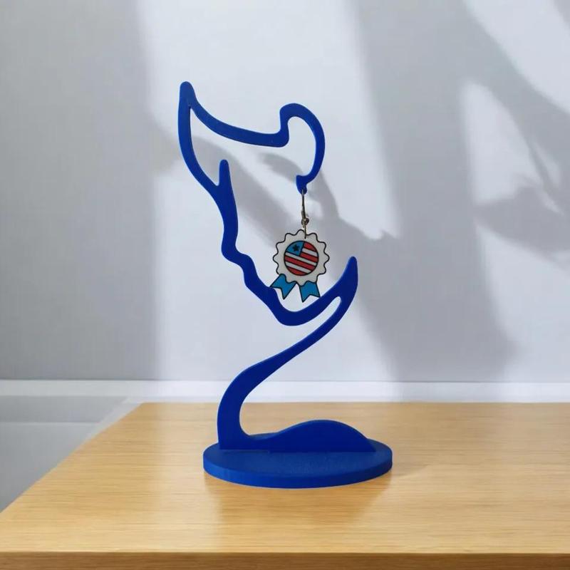 Patriotic Ribbon Multicolor Earrings   