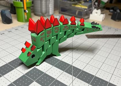 FlexiDinos Günther the flexi Stegosaurus - 5 color XL profile   
