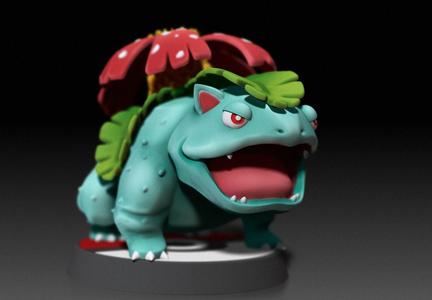 Venusaur - FAN ART - POKÉMON FIGURINE - 3D PRINT MODEL
