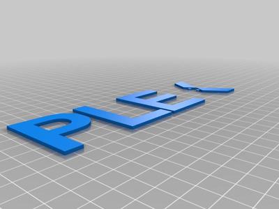 Plex Placard