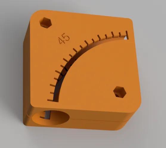 40mm r95 pipe bend / elbow cutting jig   