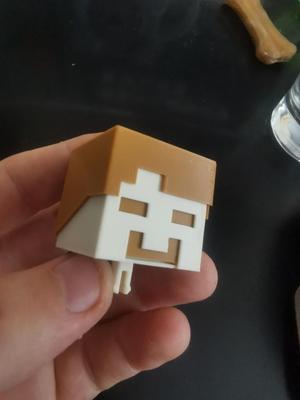 Minecraft Steve (snap together) - Head with Hair remix
