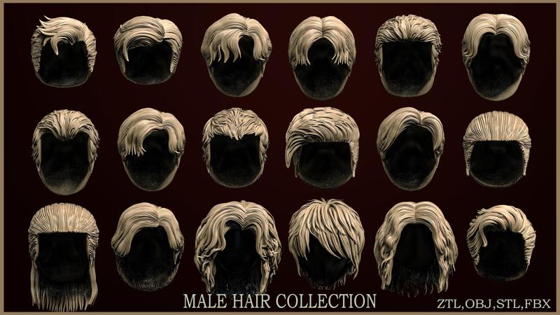 18 Male hair models
