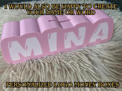 personalized name money boxes Mina