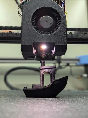 Atomic fan shroud for SV08 Bambu style Eddy Compatible (LED REMIX)   