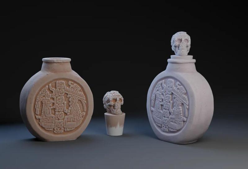 Mayan Poison Bottle   