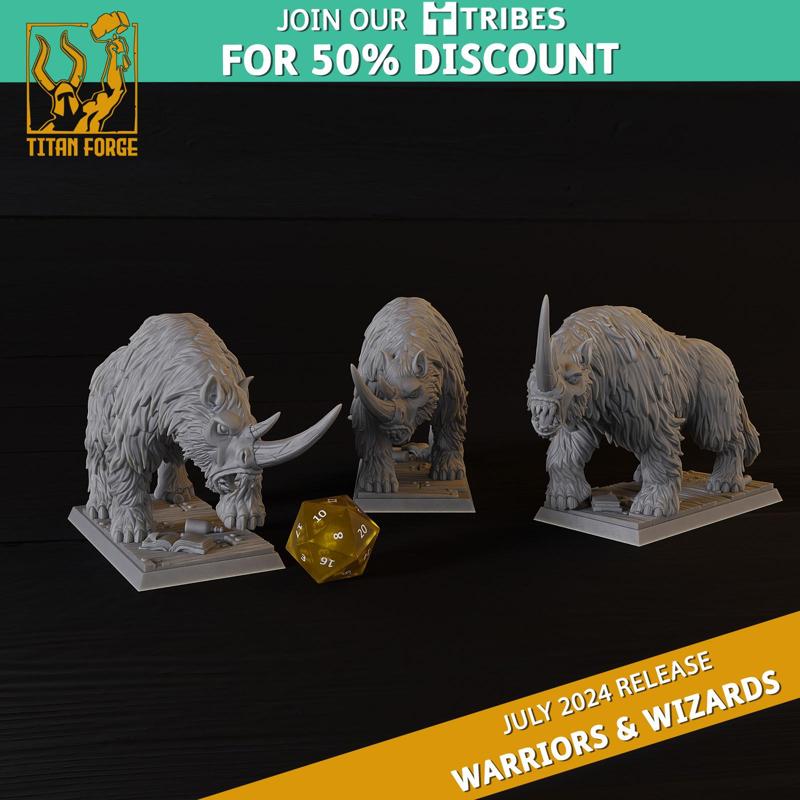 Warriors and Wizards Warriors Rhino Beasts