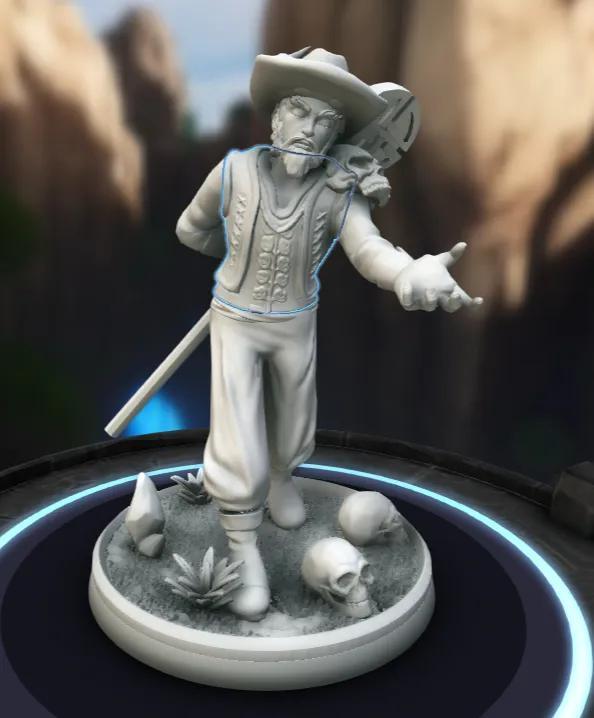 kazimir bloodwalker dnd mini figure   