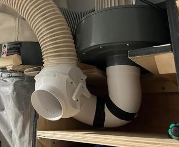 2way 4" ball valve splitter for dust collector   