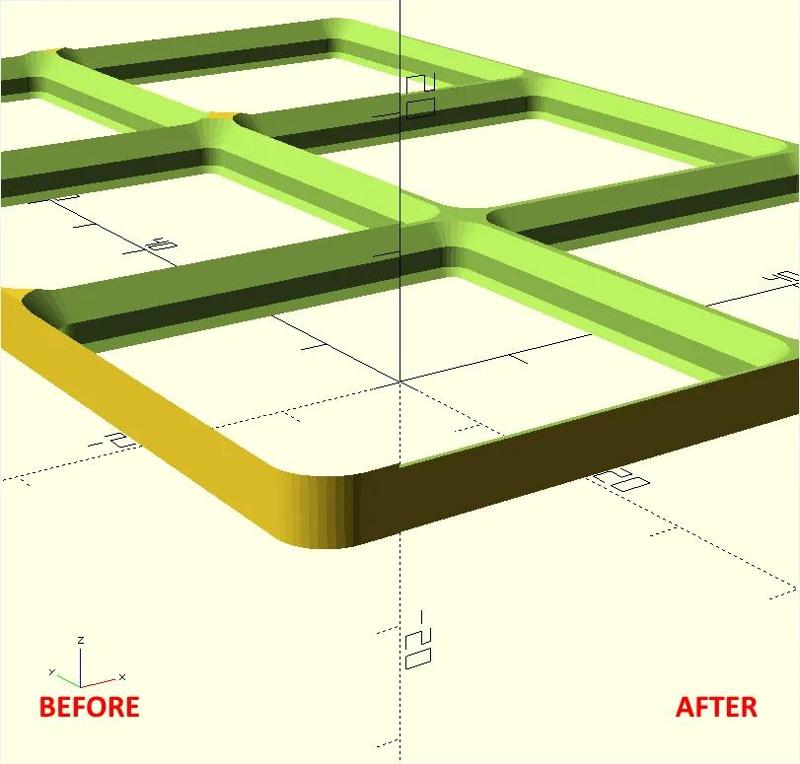 Gridfinity Baseplate OpenSCAD Remix   