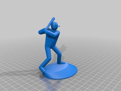 Mocap Baseball Swing Figure with Baseball Head and Baseball Cap