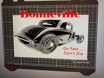 Hueforge Old Ford On The Salt Flats   