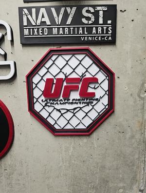 UFC MMA Ring Logo 3 Color Wall Art Remix   