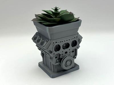 Engine Block Planter   