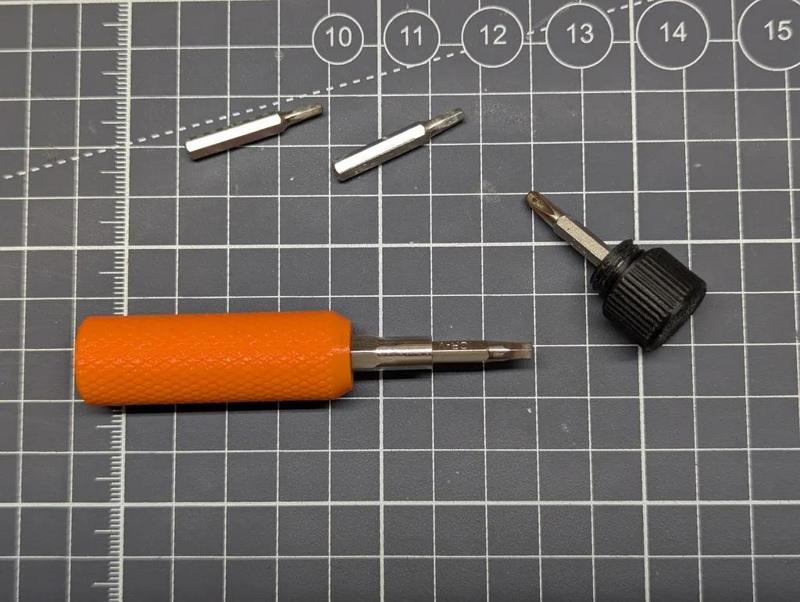 Mini screwdriver 4mm and 1/4in   