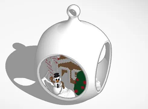 boule de noël luxueuse   