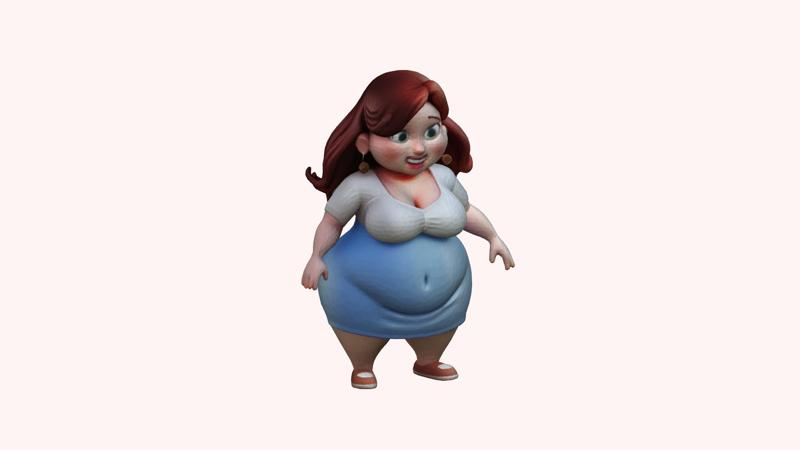 bbw female figurine