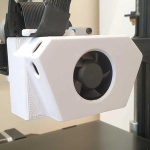 CR6 SE - 4020 Extruder Cover - Optional USB Chip LED & Cover